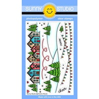 Sunny Studio Stamps - Christmas - Clear Photopolymer Stamps - Scenic Route