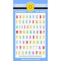 Sunny Studio Stamps - Clear Photopolymer Stamps - Kinsley Alphabet