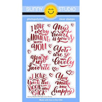 Sunny Studio Stamps - Clear Photopolymer Stamps - Lovey Dovey
