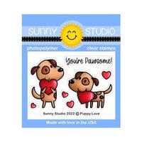 Sunny Studio Stamps - Clear Photopolymer Stamps - Puppy Love