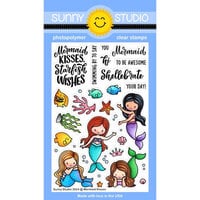 Sunny Studio Stamps - Clear Photopolymer Stamps - Mermaid Kisses