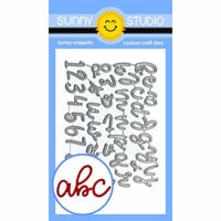 Sunny Studio Stamps - Christmas - Sunny Snippets - Craft Dies - Loopy Letters Alphabets