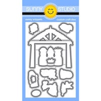 Sunny Studio Stamps - Christmas - Sunny Snippets - Craft Dies - Holy Night