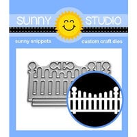 Sunny Studio Stamps - Sunny Snippets - Craft Dies - Scalloped Fence