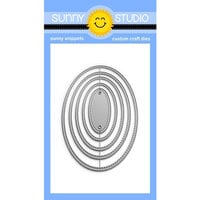 Sunny Studio Stamps - Sunny Snippets - Craft Dies - Stitched Oval 2