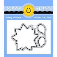 Sunny Studio Stamps - Sunny Snippets - Craft Dies - Pretty Poinsettia