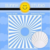 Sunny Studio Stamps - Embossing Folder - Sunburst
