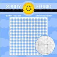 Sunny Studio Stamps - Embossing Folder - Buffalo Plaid