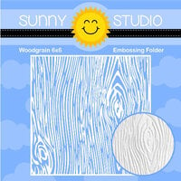Sunny Studio Stamps - Embossing Folder - Woodgrain