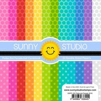 Sunny Studio Stamps - 6 x 6 Paper Pack - Polka-dot Parade