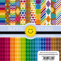 Sunny Studio Stamps - 6 x 6 Paper Pack - Preppy Prints