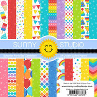 Sunny Studio Stamps - 6 x 6 Paper Pack - Surprise Party