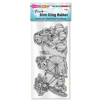 Stampendous - Cling Mounted Rubber Stamps - Slimline - Harvest Ride