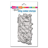 Stampendous - Christmas - Cling Mounted Rubber Stamps - Mini Slimline - Merry Gift