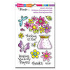 Stampendous - Clear Photopolymer Stamps - Pop Bouquet