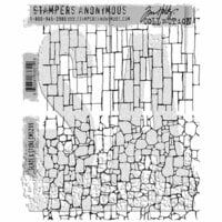 Stampers Anonymous - Tim Holtz - Cling Mounted Rubber Stamp Set - Slate and Stone