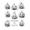 Stampers Anonymous - Tim Holtz - Halloween - Cling Mounted Rubber Stamp Set - Pumpkinhead