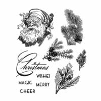 Stampers Anonymous - Tim Holtz - Christmas - Cling Mounted Rubber Stamps - Christmas Classic