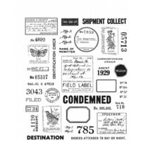 Stampers Anonymous - Tim Holtz - Cling Mounted Rubber Stamp Set - Field Notes