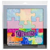 Stampers Anonymous - Dylusions - Stencils - Square Puzzle Template