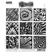 Stampers Anonymous - Dylusions - Cling Mounted Rubber Stamps - Bits of Block