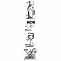 Stampers Anonymous - Tim Holtz - Cling Mounted Rubber Stamp Set - Blueprint Strip - Wine