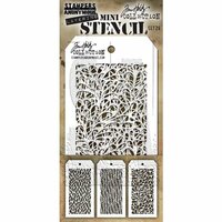 Stampers Anonymous - Tim Holtz - Layering Stencil - Mini Set 26