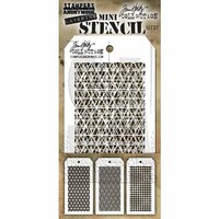 Stampers Anonymous - Tim Holtz - Layering Stencil - Mini Set 27