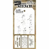 Stampers Anonymous - Tim Holtz - Layering Stencils - Mini Set 38