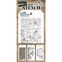 Stampers Anonymous - Tim Holtz - Layering Stencils - Mini Set 43