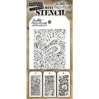 Stampers Anonymous - Tim Holtz - Layering Stencils - Mini Set 47