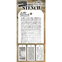 Stampers Anonymous - Tim Holtz - Layering Stencil - Mini Stencil Set 48