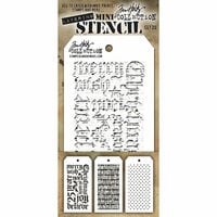 Stampers Anonymous - Tim Holtz - Layering Stencils - Mini Set 20