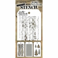 Stampers Anonymous - Tim Holtz - Layering Stencil - Mini Set 21