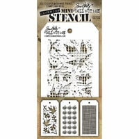 Stampers Anonymous - Tim Holtz - Layering Stencil - Mini Set 22