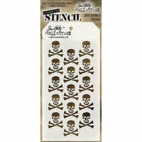 Stampers Anonymous - Tim Holtz - Halloween - Layering Stencil - Crossbones