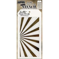 Stampers Anonymous - Tim Holtz - Layering Stencil - Shifter Rays