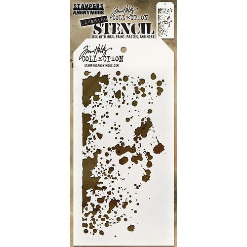 Stampers Anonymous Tim Holtz Grime Stencil
