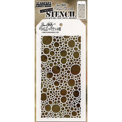 Stampers Anonymous Tim Holtz Bubbles Layering Stencil