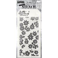 Stampers Anonymous - Tim Holtz - Christmas - Layering Stencils - Tiny Poinsettia