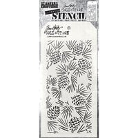 Stampers Anonymous - Tim Holtz - Christmas - Layering Stencils - Pinecones