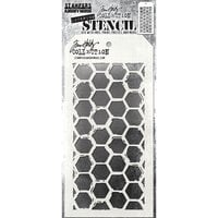 Stampers Anonymous - Tim Holtz - Layering Stencils - Brush Hex