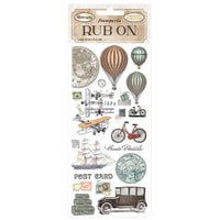 Stamperia - Around The World Collection - Rub-On Transfers - Balloons