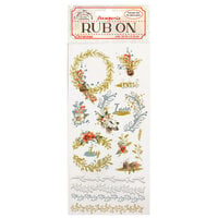 Stamperia - Create Happiness Christmas Plus Collection - Rub-On Transfers - Garlands