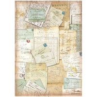 Stamperia - Around The World Collection - A4 Rice Paper - Letters