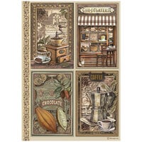 Stamperia - Coffee And Chocolate Collection - A4 Rice Paper - Cards