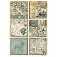 Stamperia - Voyages Fantastiques Collection - A4 Rice Paper - Cards