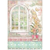 Stamperia - Orchids And Cats Collection - A4 Rice Paper - Window