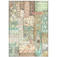 Stamperia - Brocante Antiques Collection - A4 Rice Paper - Patchwork