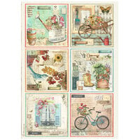 Stamperia - Garden Collection - A4 Rice Paper - 6 Cards